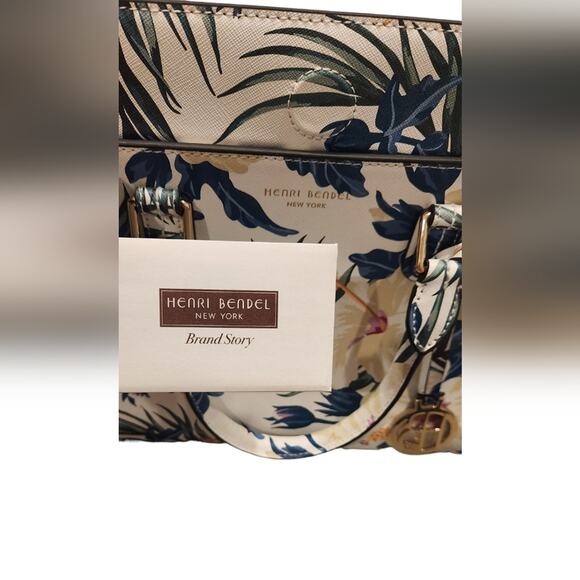 RARE Henri Bendel Floral Print leather tote bag - Picture 9 of 15